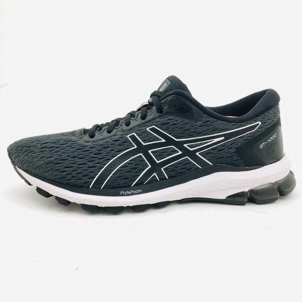 ASICS GT-1000 9 FlyteFoam Running Shoes Women's Sz 10M Carrier Gray & Black EUC